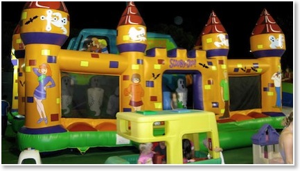 inflatables, children, fun, union lido holiday park
