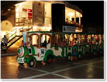 train, union lido, transport, holiday park