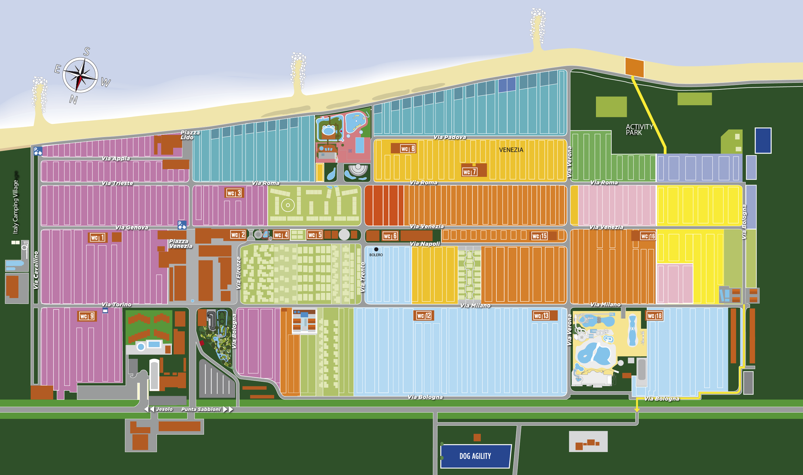 Union Lido Map